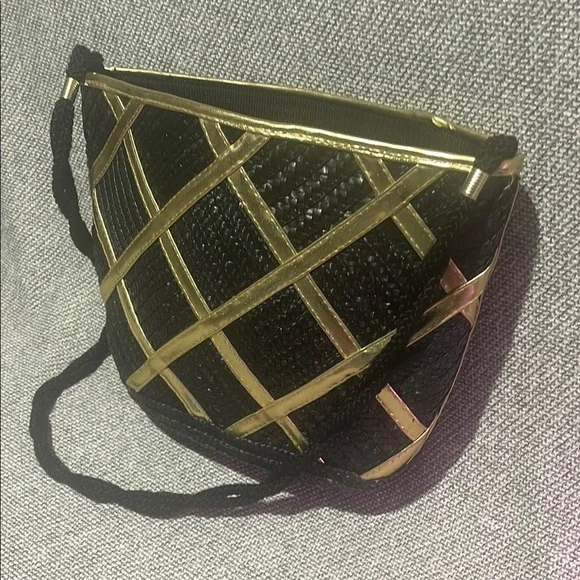 Worthington Black and Gold Geometric Shoulder Bag - Picture 4 of 14